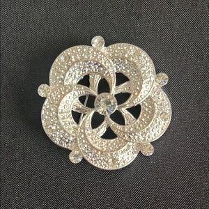 Elegant Silver Brooch